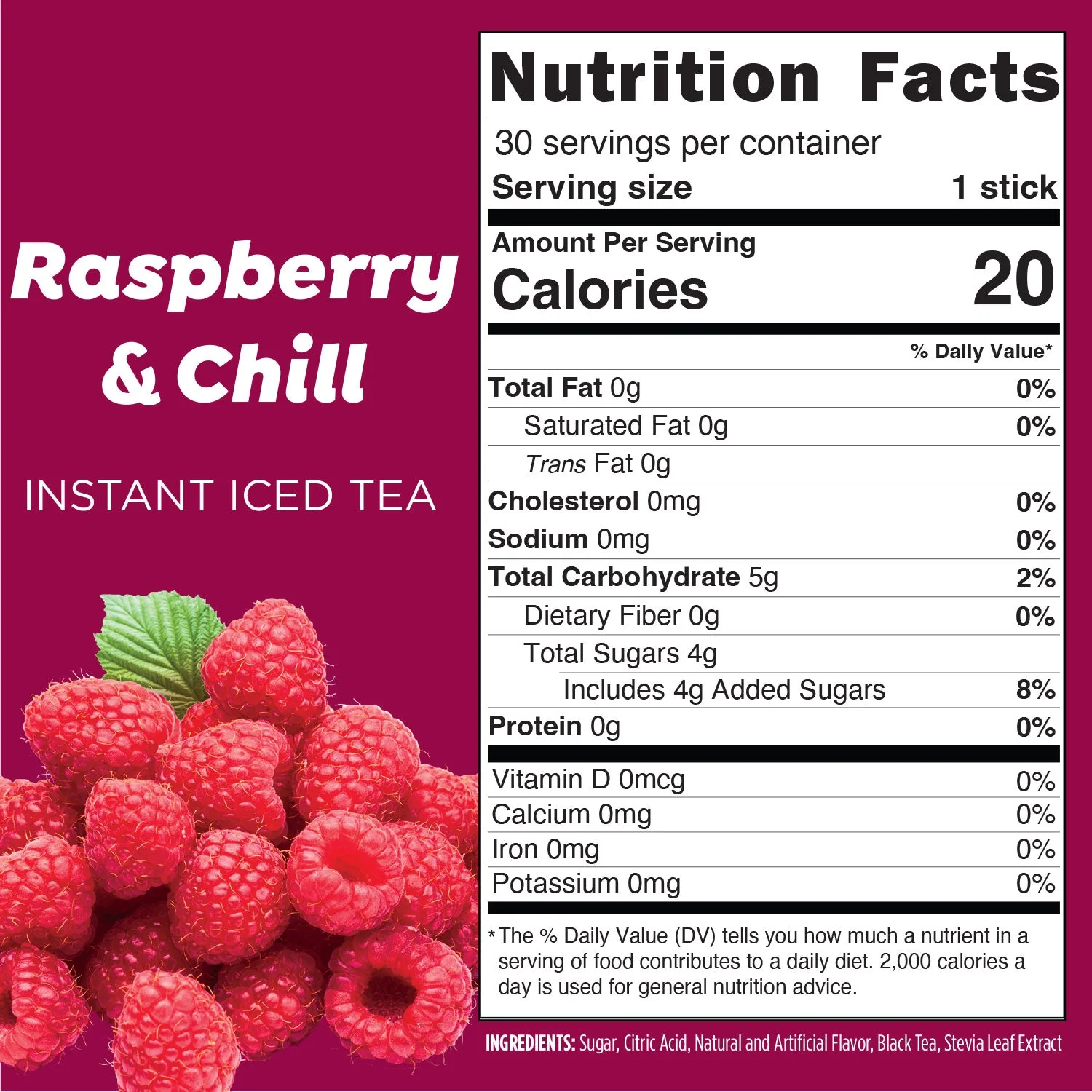 Maud's Raspberry Iced Tea Instant Sticks - Image 3