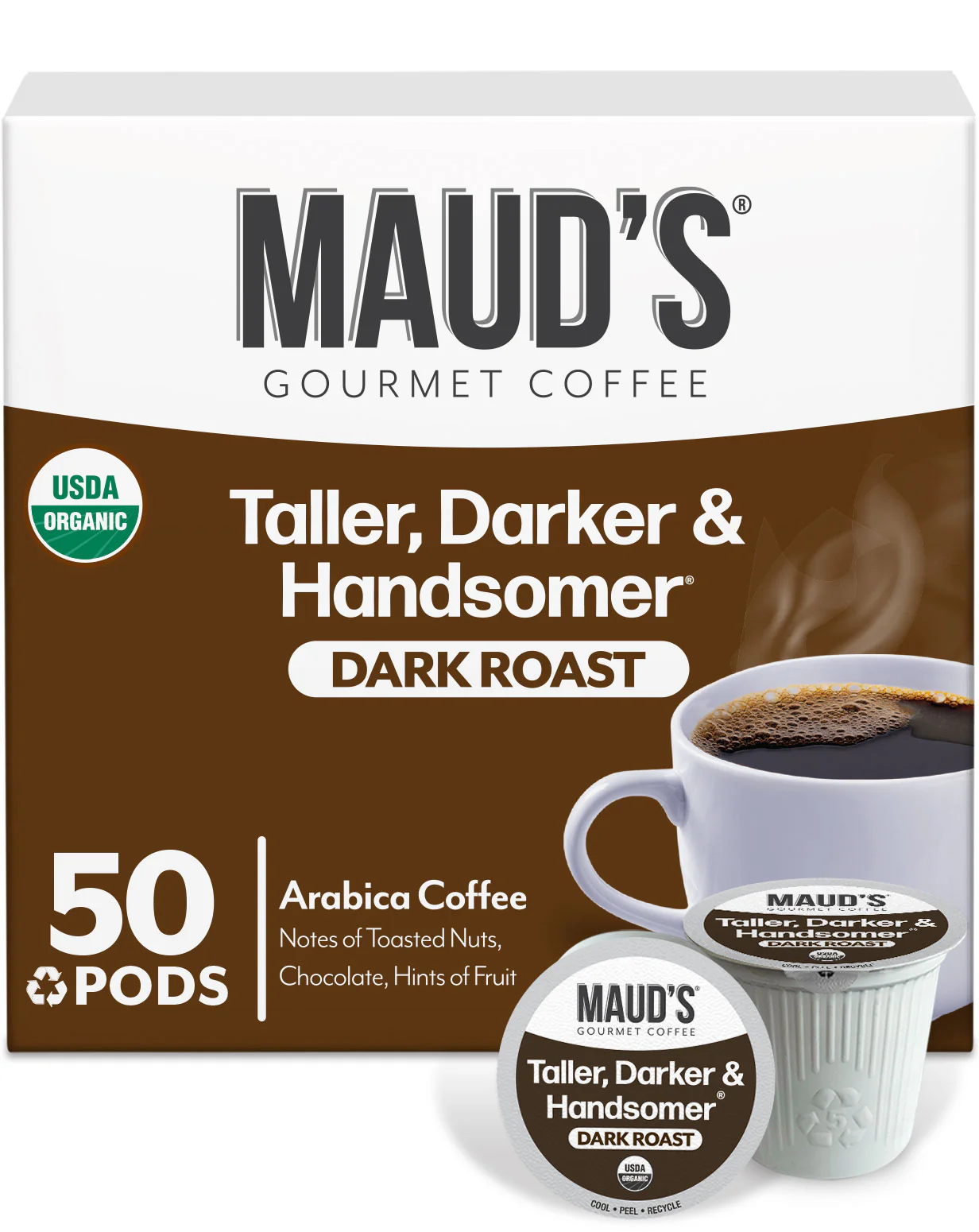 Maud's Organic Dark Roast Coffee Pods - Image 3