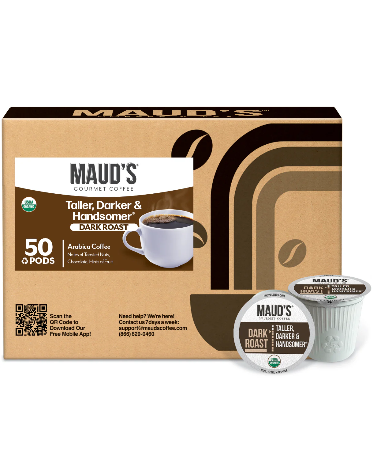 Maud's Organic Dark Roast Coffee Pods - Image 4