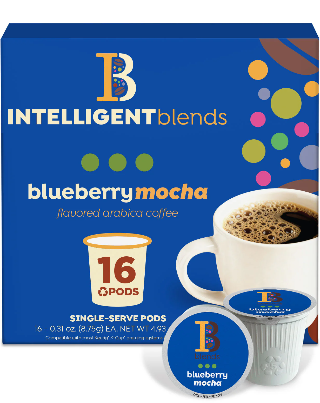 Intelligent Blends Blueberry Mocha Coffee Pods - Image 3