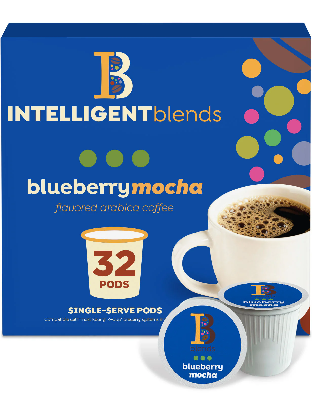 Intelligent Blends Blueberry Mocha Coffee Pods - Image 4