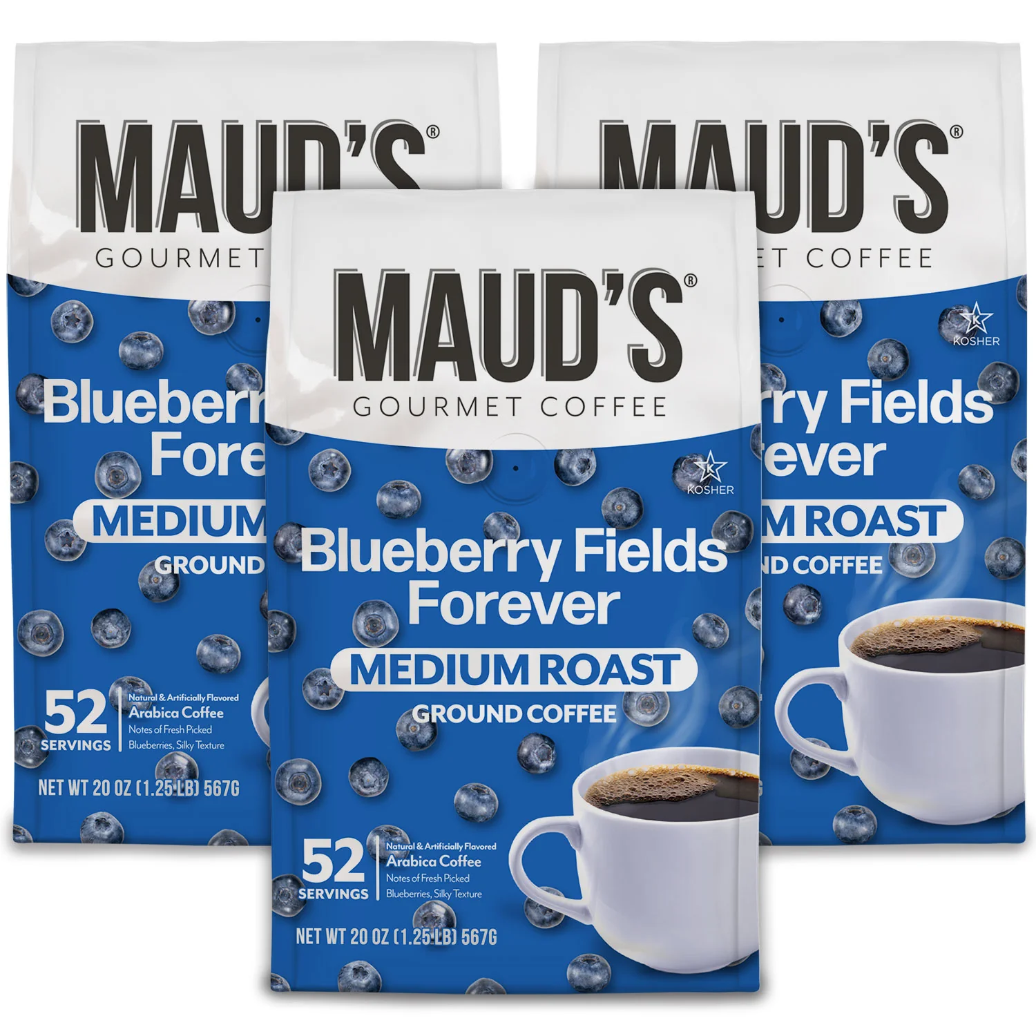 Maud's Blueberry Flavored Ground Coffee - Image 6