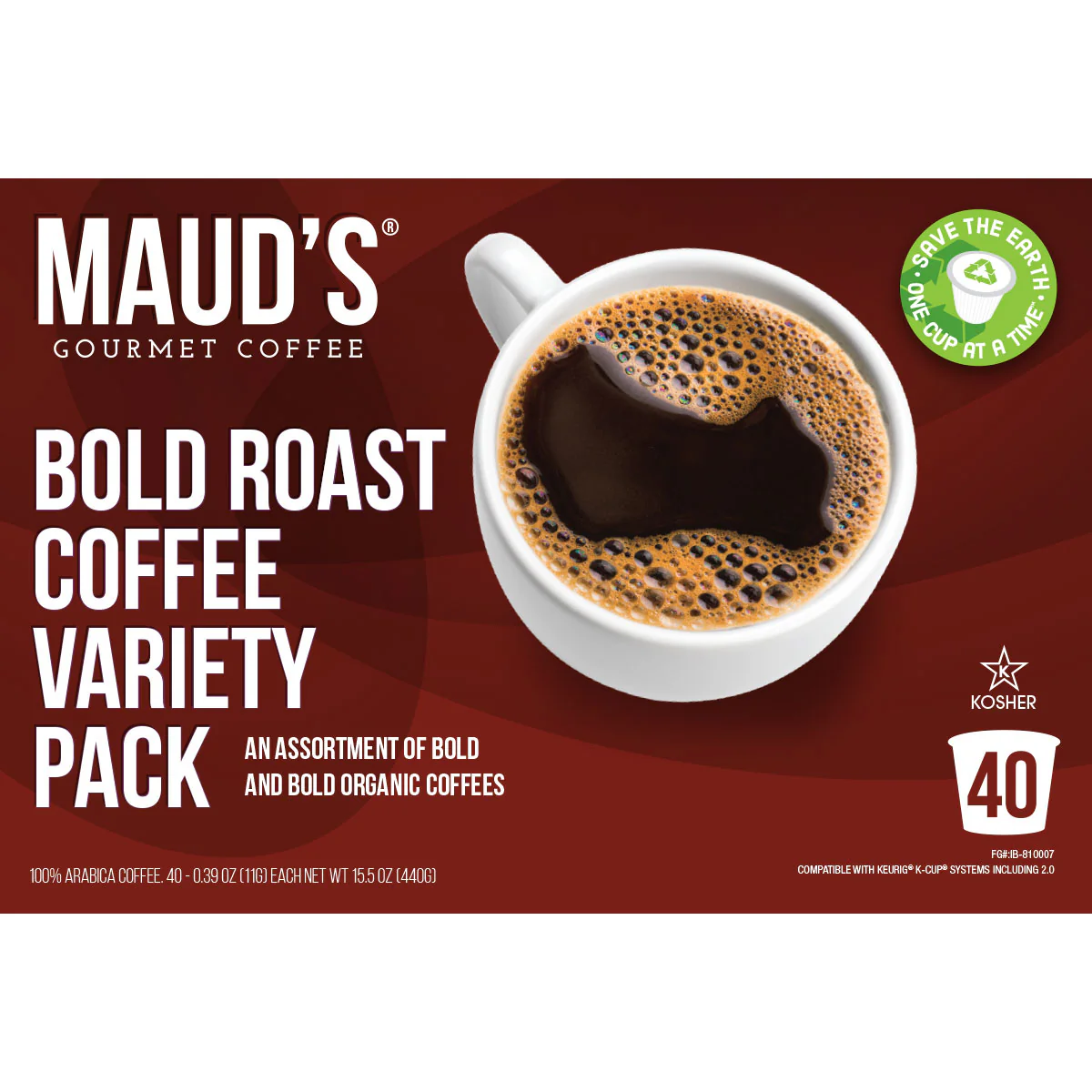 Maud's Dark/Bold Roast Coffee Pods Variety Pack - 40ct - Image 4