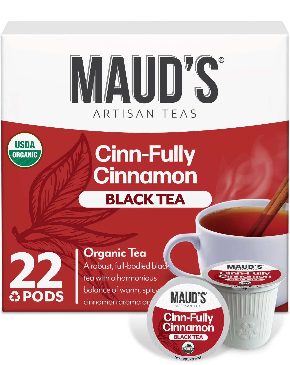 Maud's Cinn-Fully Cinnamon Black Tea Pods - Image 3