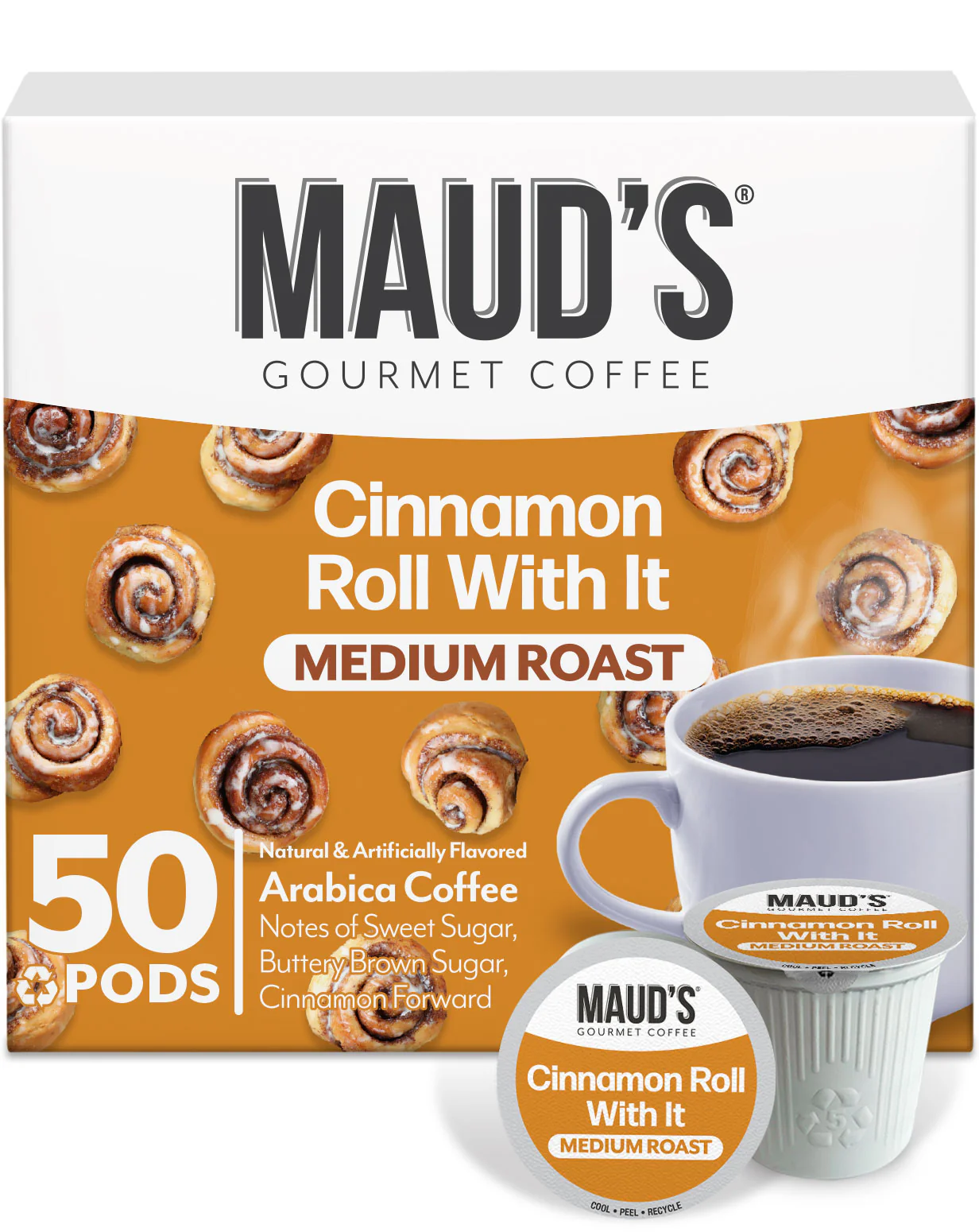 Maud's Cinnamon Roll Flavored Coffee Pods - Image 3