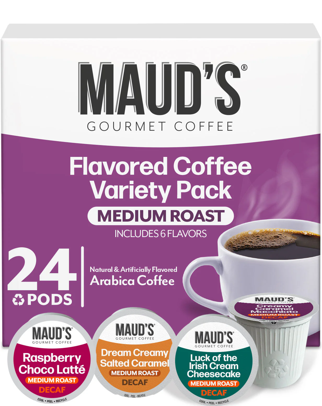 Maud's Decaf Flavored Coffee Pods Variety Pack - 24ct - Image 3