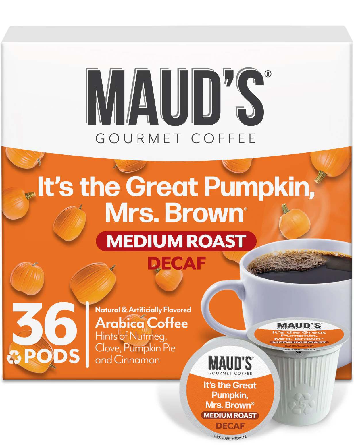 Maud's Decaf Pumpkin Spice Coffee Pods - Image 4