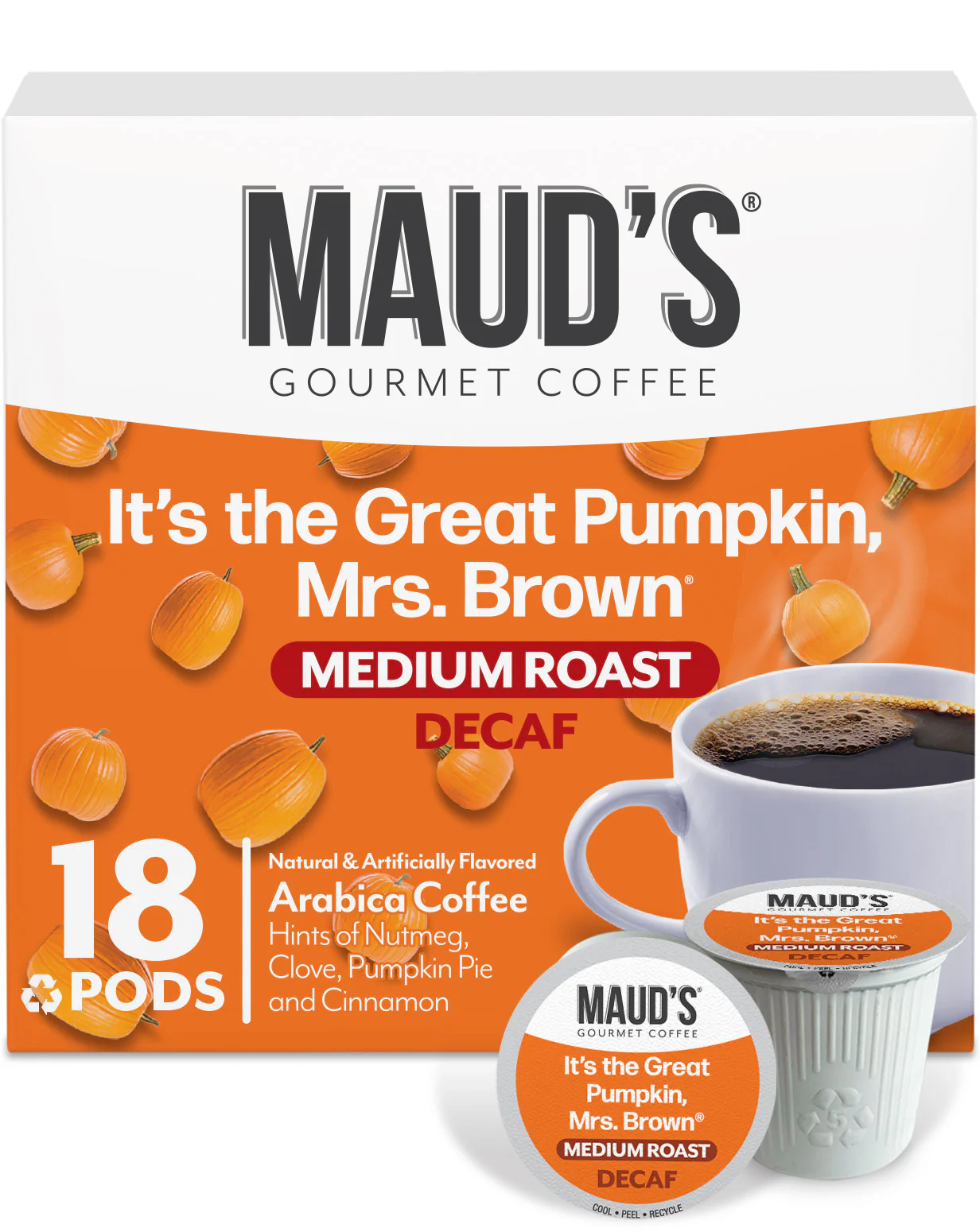Maud's Decaf Pumpkin Spice Coffee Pods - Image 5