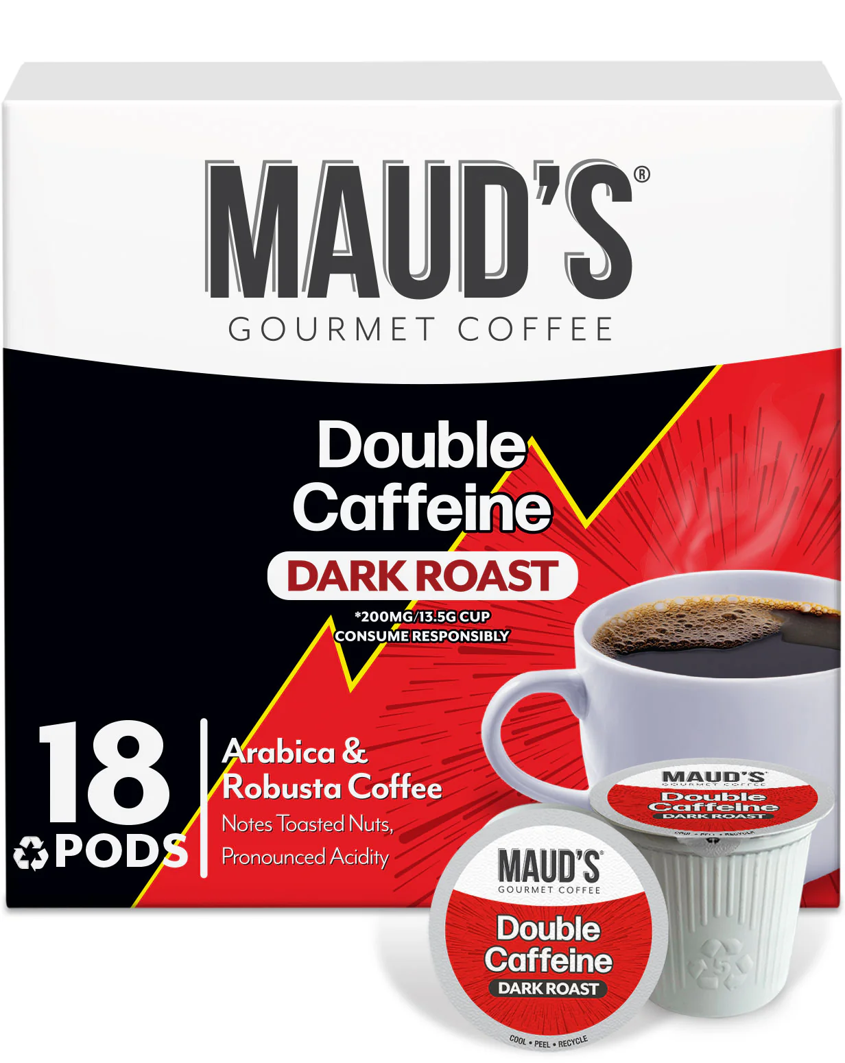 Maud's Double Caffeine Coffee Pods - Image 5