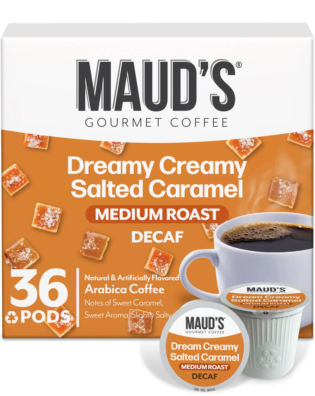 Maud's Decaf Salted Caramel Coffee Pods - Image 3