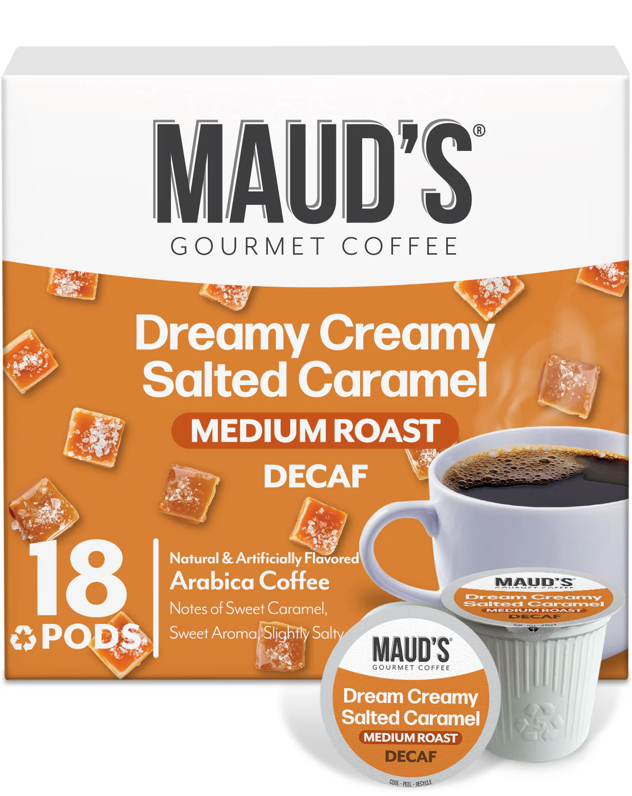 Maud's Decaf Salted Caramel Coffee Pods - Image 4
