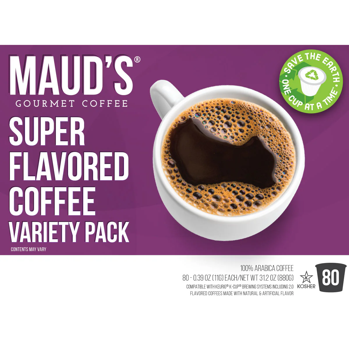 Maud's Super Flavored Coffee Pods Variety Pack - 80ct - Image 4