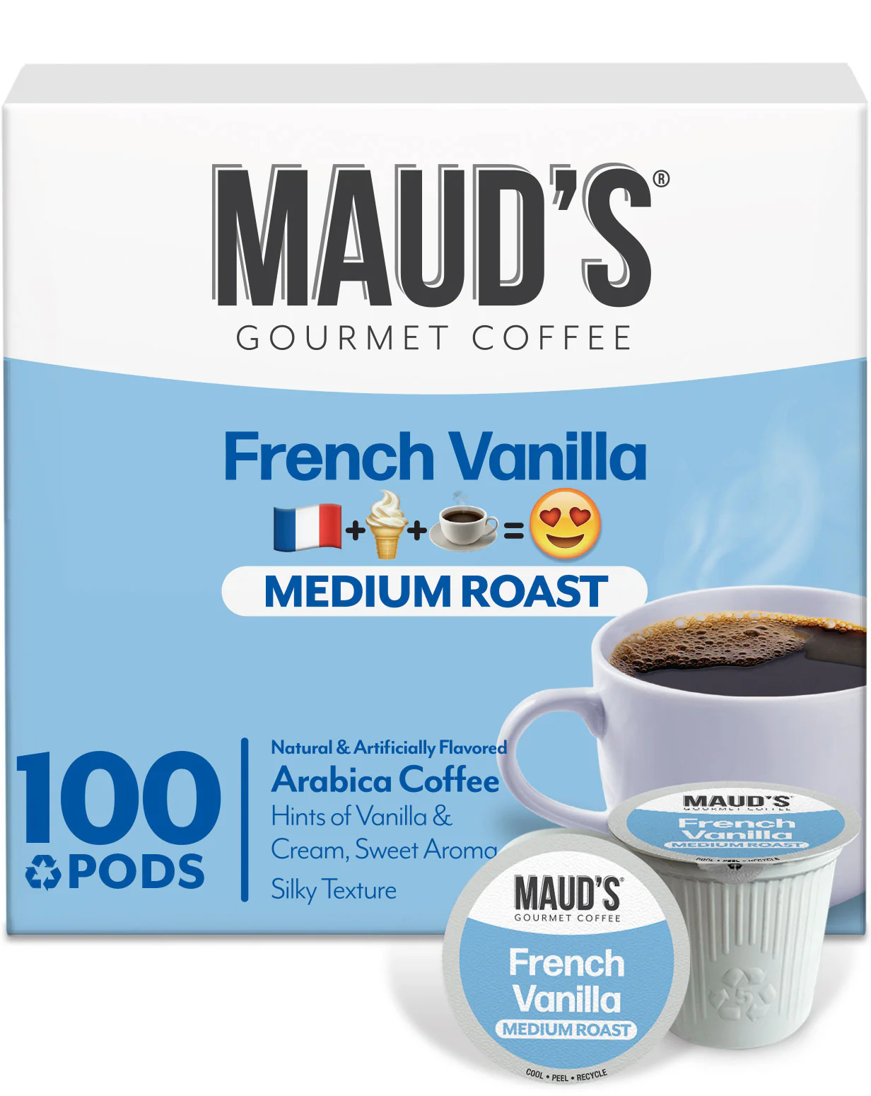 Maud's French Vanilla Flavored Coffee Pods - Image 3