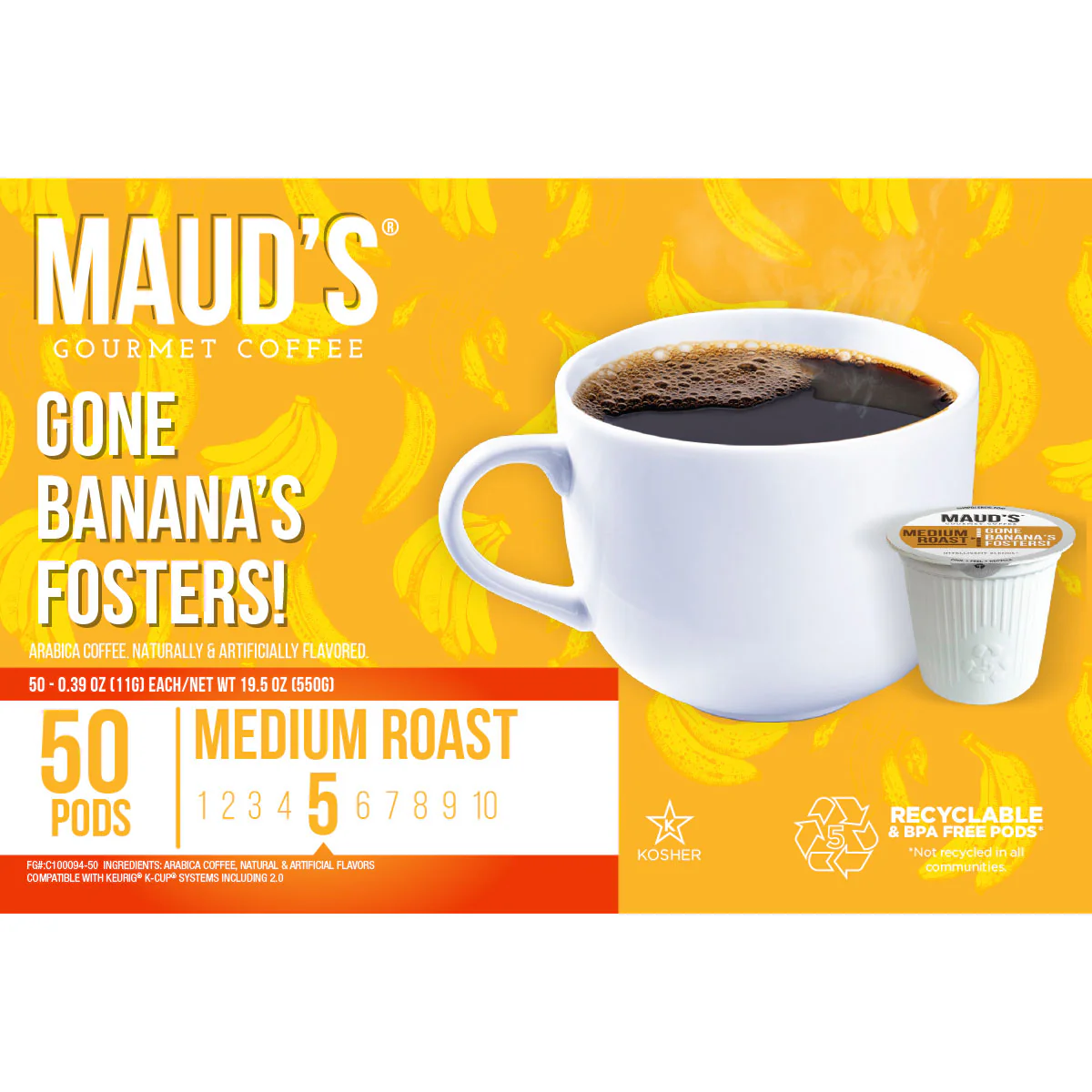Maud's Banana Flavored Coffee Pods - Image 5