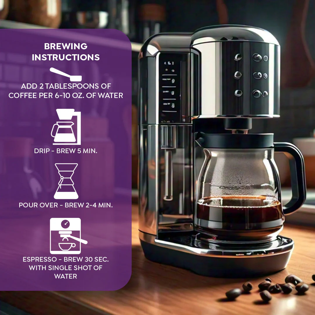 Maud's Half Caffeine Ground Coffee - Image 4