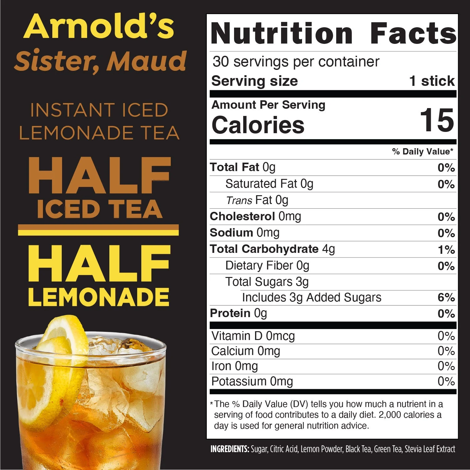 Maud's Lemonade Iced Tea Instant Sticks - Image 3