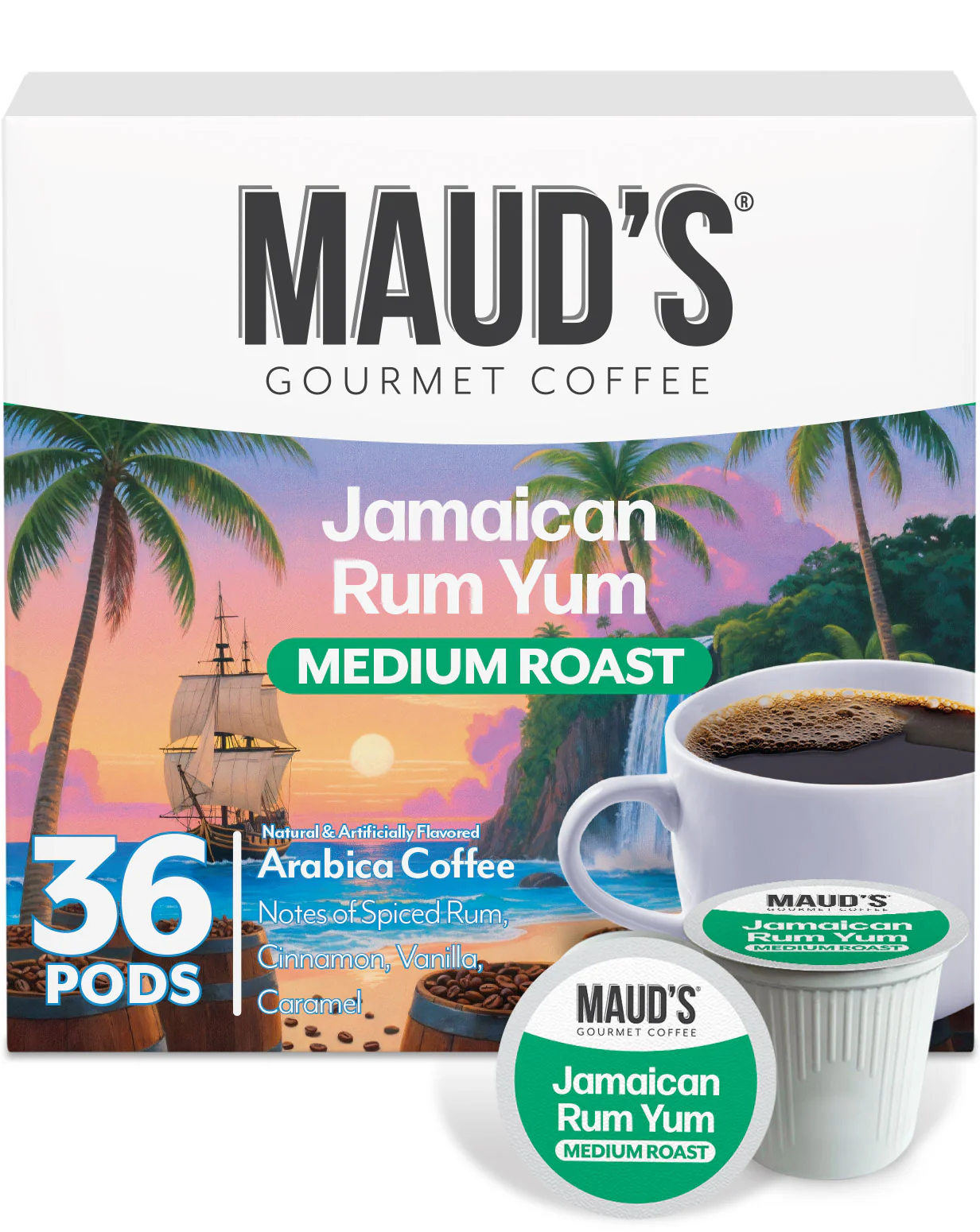 Maud's Jamaican Rum Yum Coffee Pods - Image 4