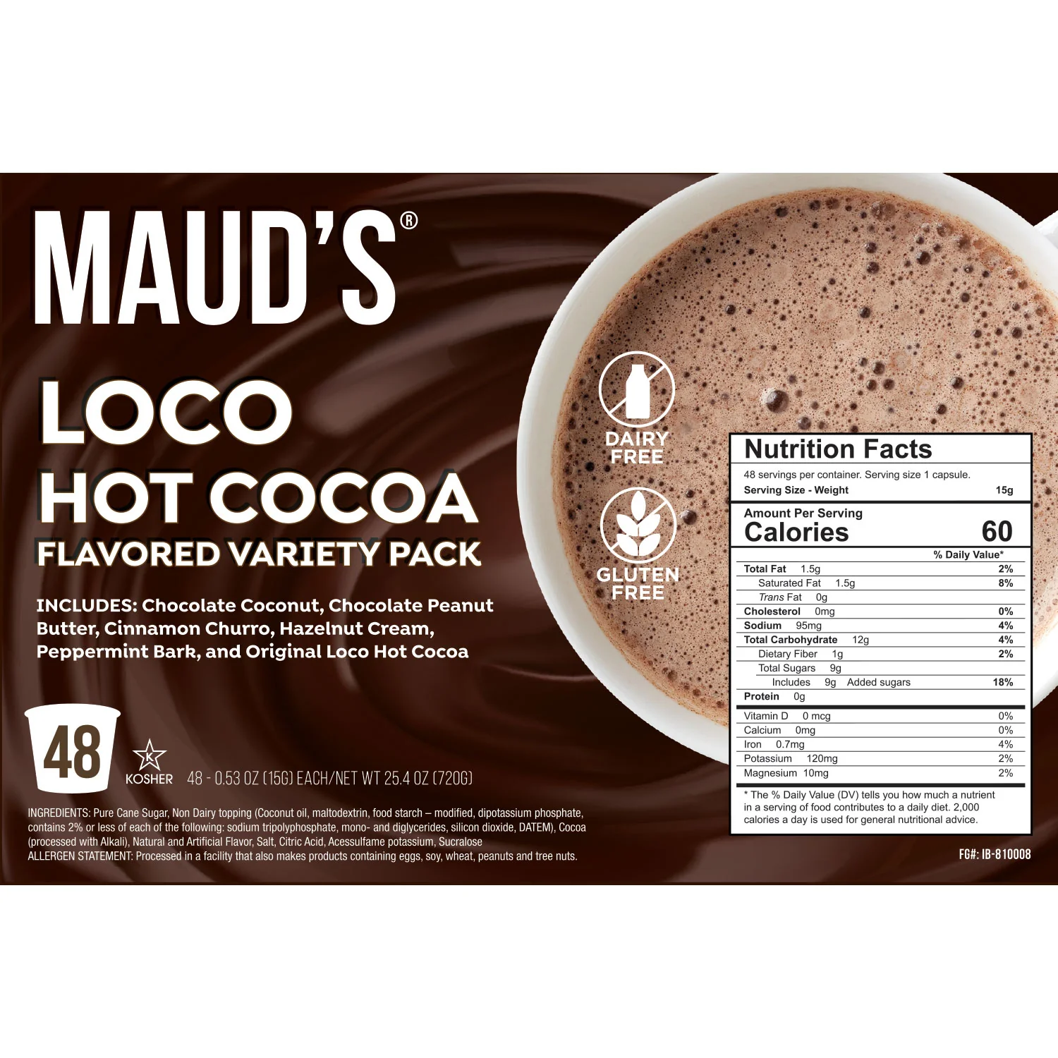 Maud's Flavored Hot Chocolate Variety Pack - 48ct - Image 4