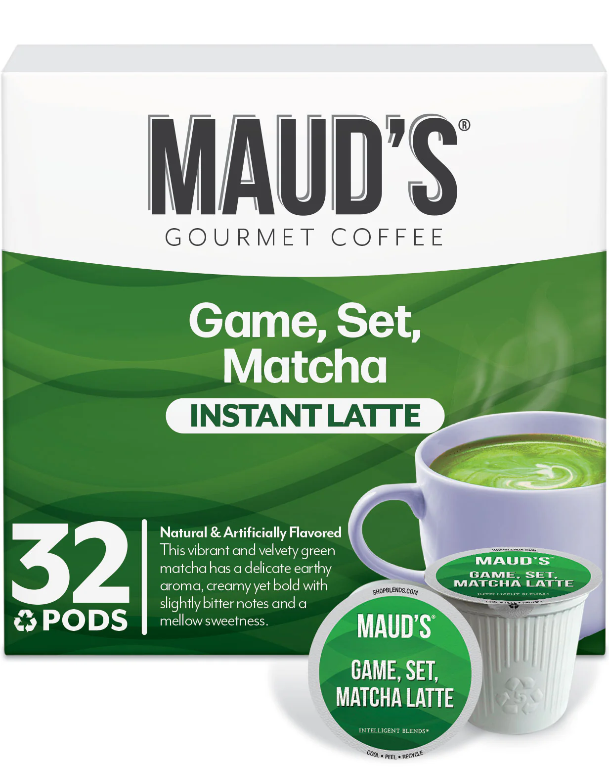 Maud's Matcha Tea Latte Pods - Image 3