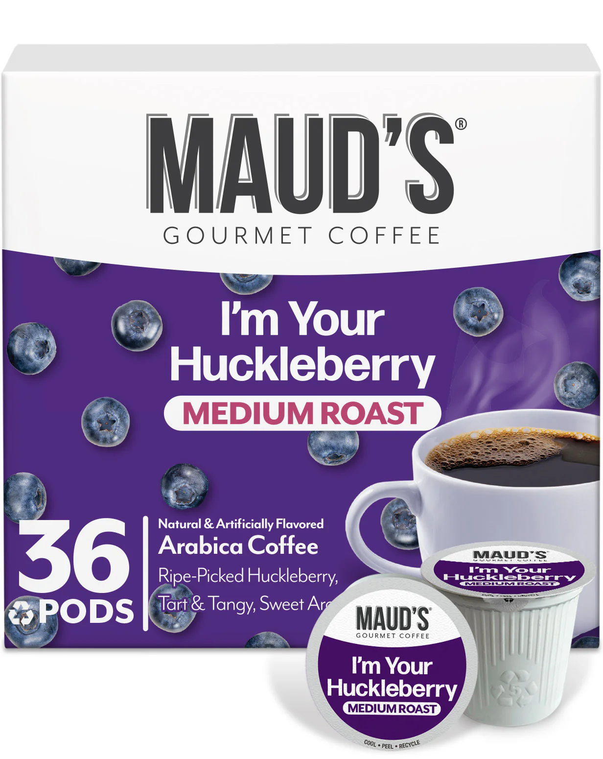 Maud's Huckleberry Flavored Coffee Pods - Image 3