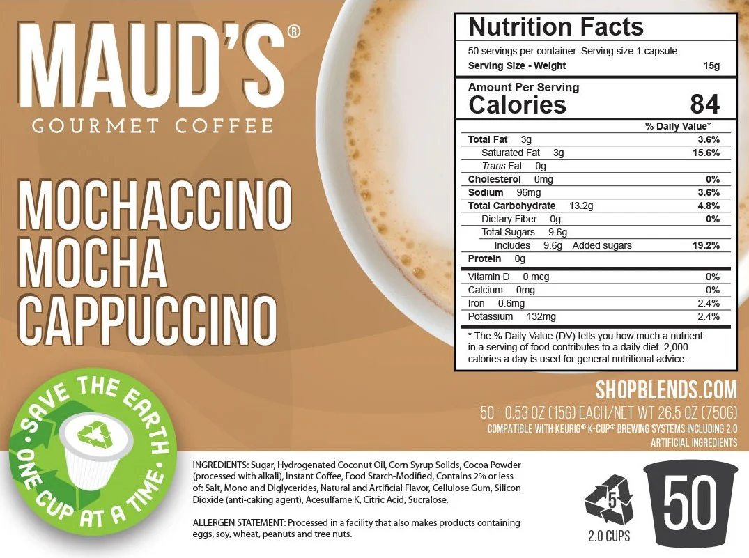 Maud's Chocolate Mocha Cappuccino Pods - Image 7