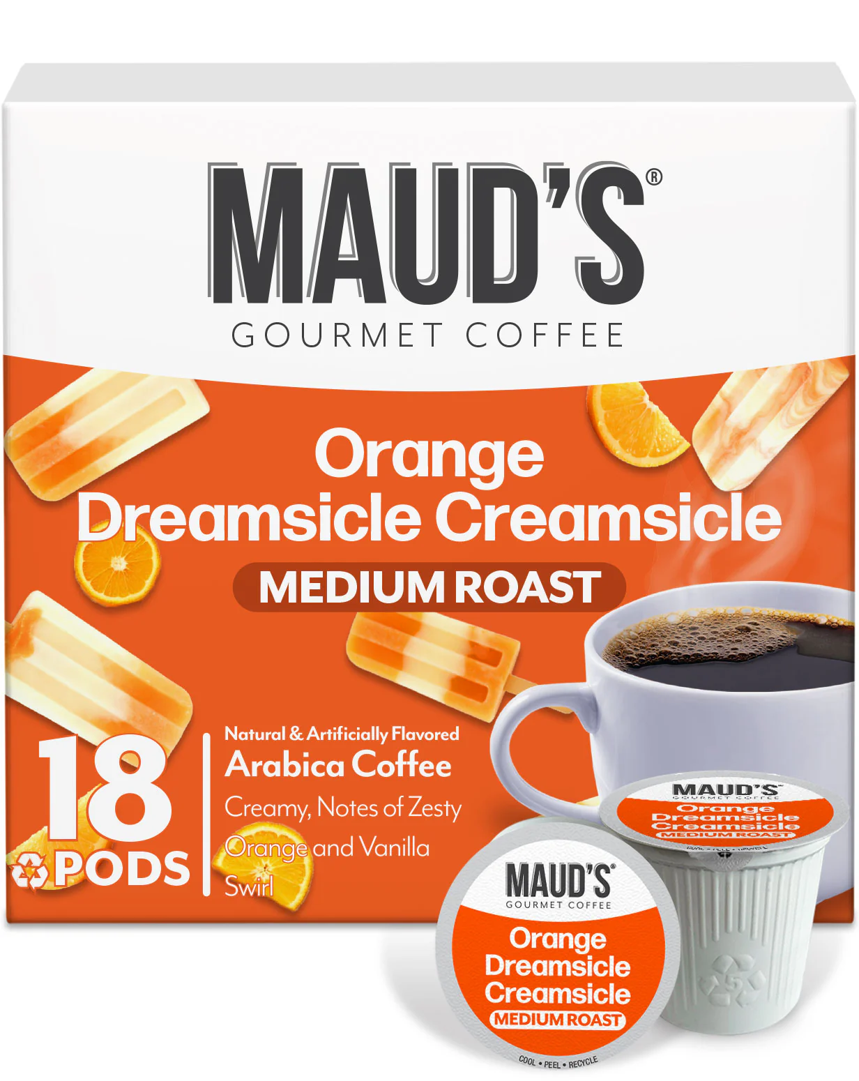 Maud's Orange Dreamsicle Creamsicle Coffee Pods - Image 3