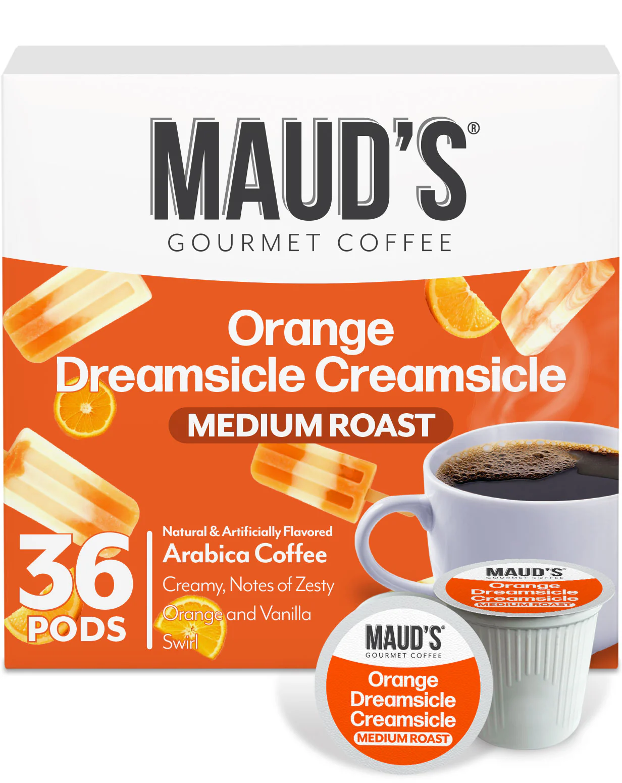 Maud's Orange Dreamsicle Creamsicle Coffee Pods - Image 4