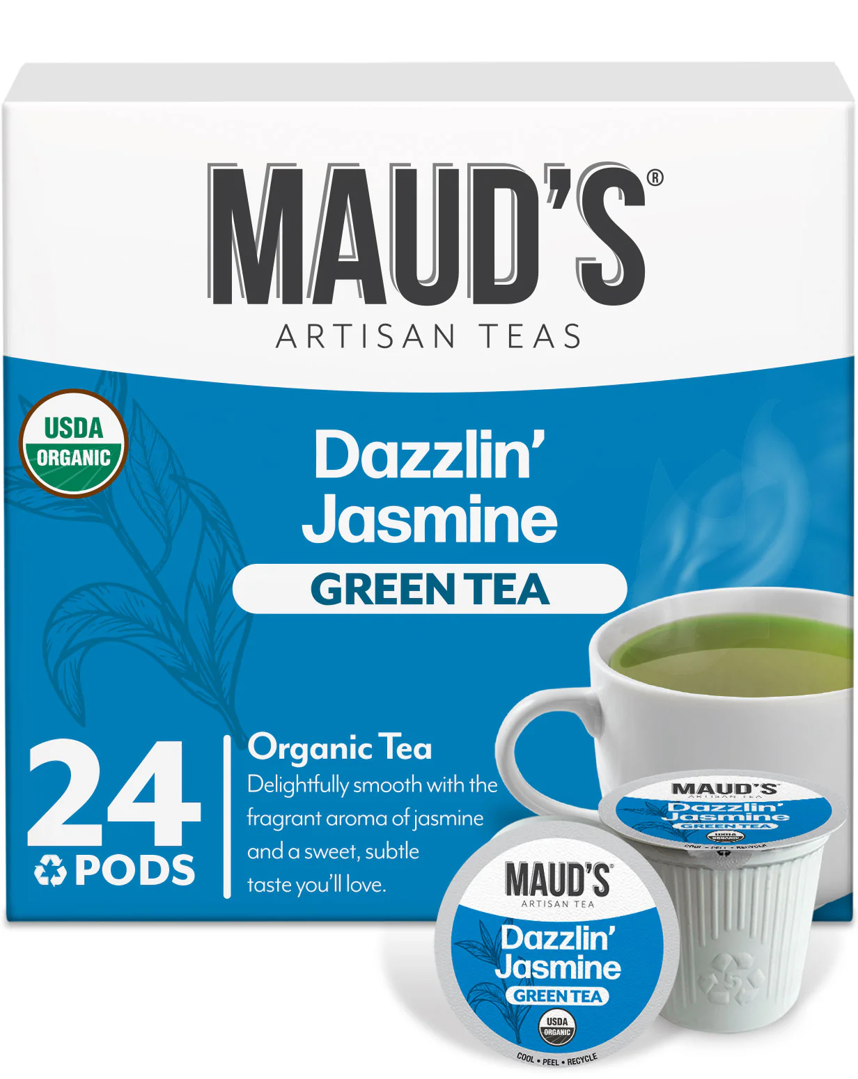 Maud's Organic Jasmine Green Tea Pods - Image 4