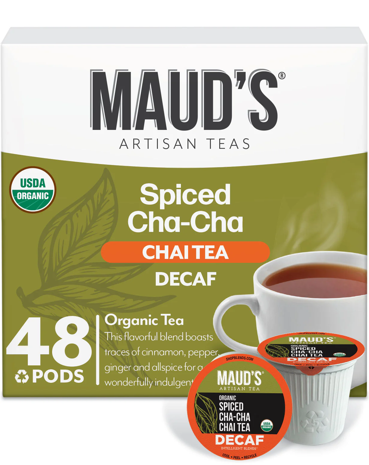 Maud's Organic Decaf Chai Tea Pods - Image 4