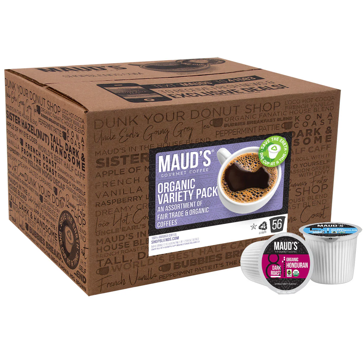 Maud's Organic Coffee Pods Variety Pack - 56ct - Image 4