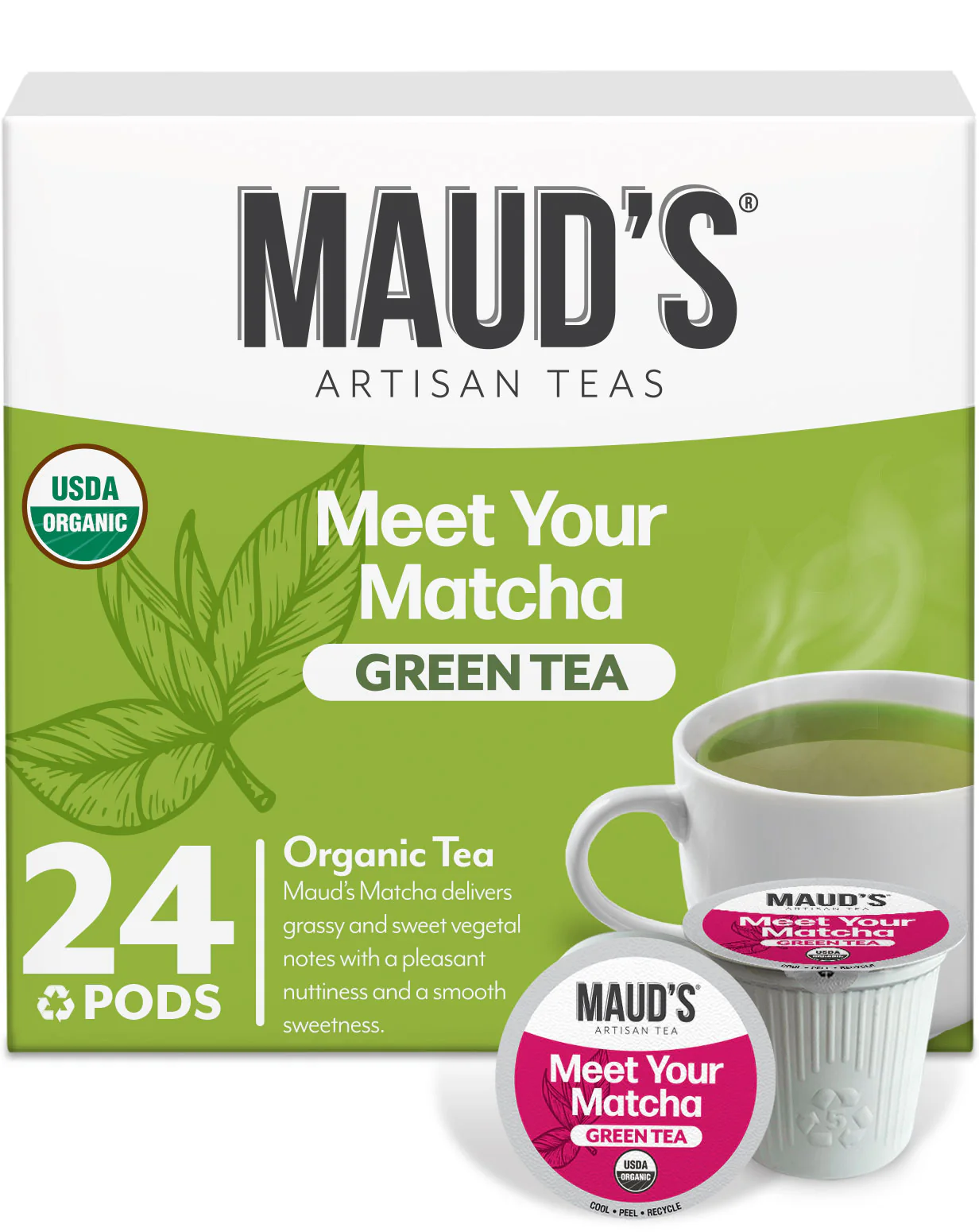 Maud's Organic Matcha Green Tea Pods - Image 3