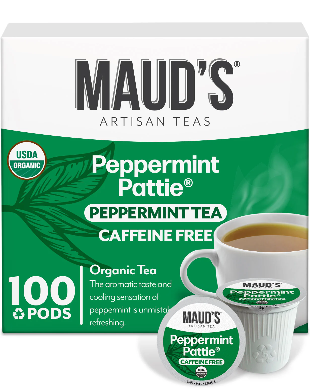 Maud's Organic Peppermint Tea Pods - Image 3
