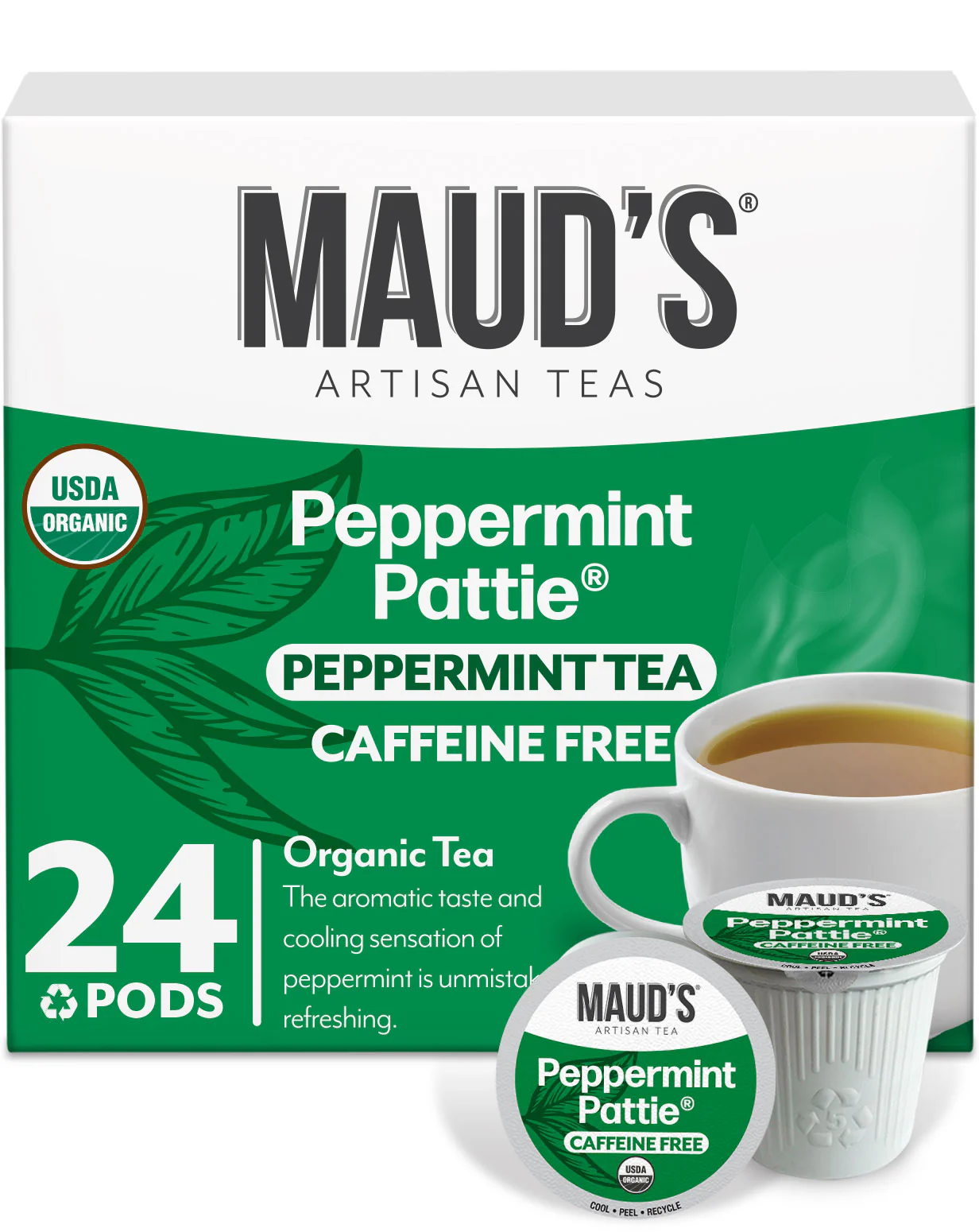 Maud's Organic Peppermint Tea Pods - Image 4