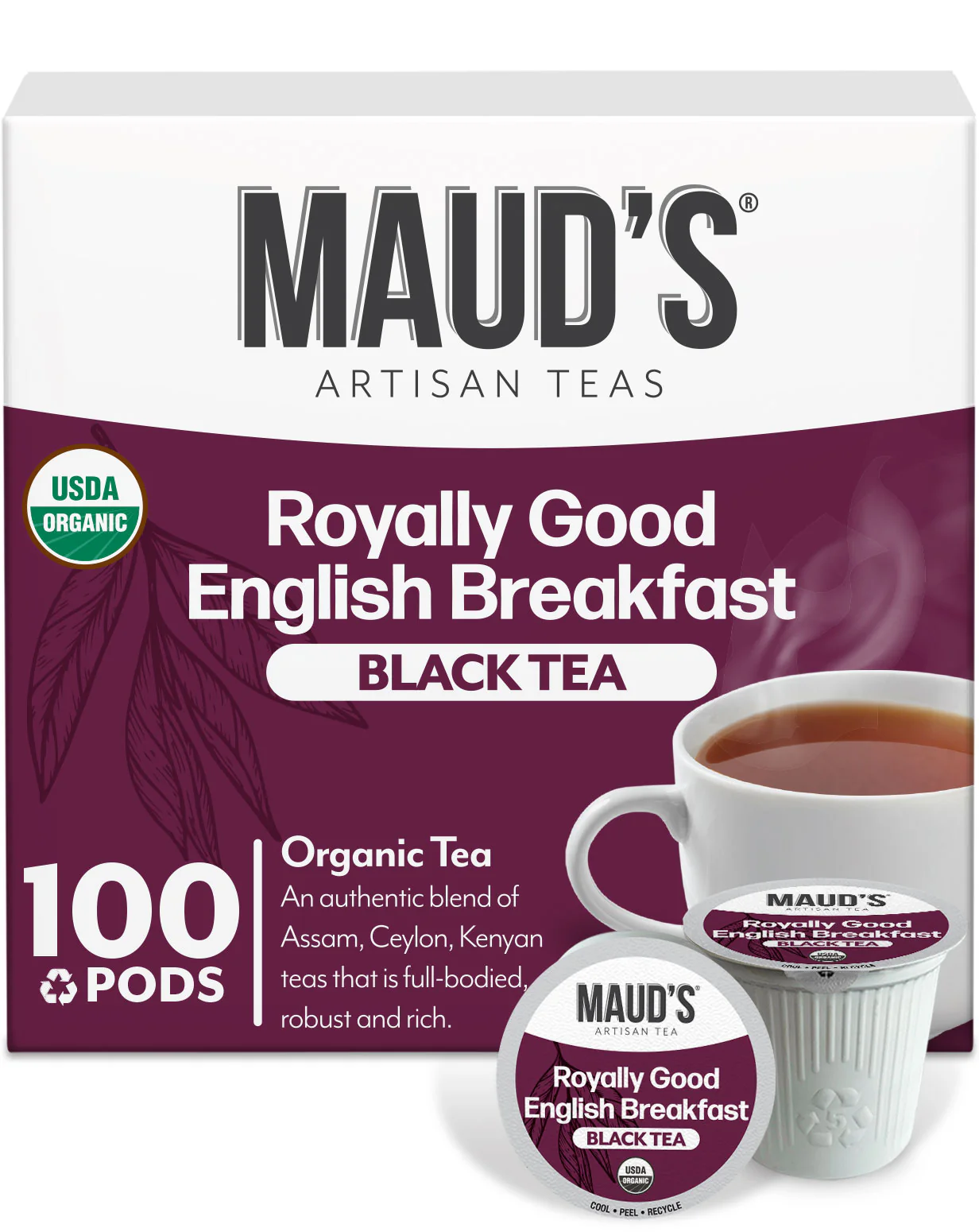 Maud's Organic English Breakfast Tea Pods - Image 3