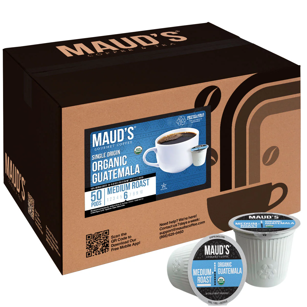 Maud's Organic Guatemala Medium Roast Coffee Pods - Image 4