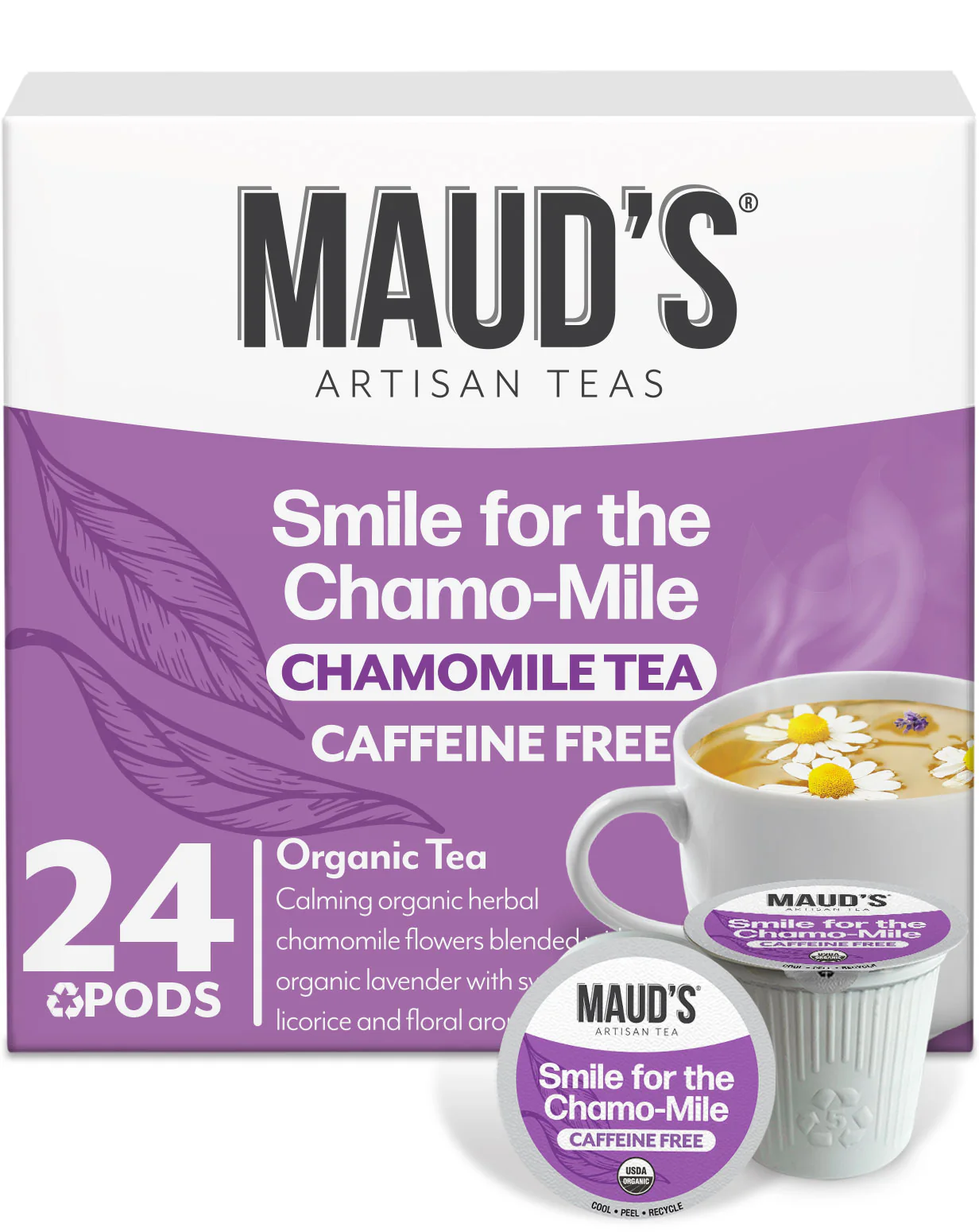 Maud's Organic Chamomile Lavender Tea Pods - Image 4
