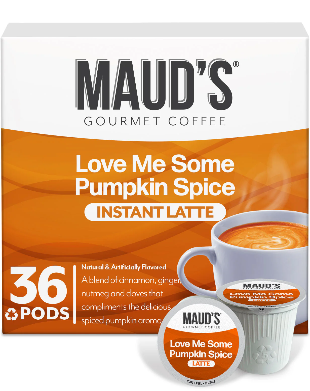 Maud's Pumpkin Spice Latte Coffee Pods 36ct - Image 3