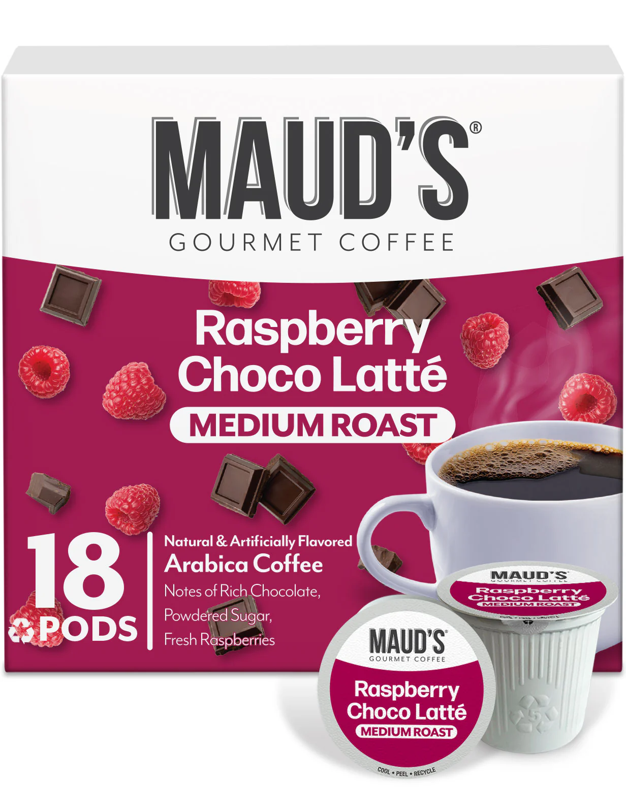 Maud's Raspberry Chocolate Coffee Pods - Image 4
