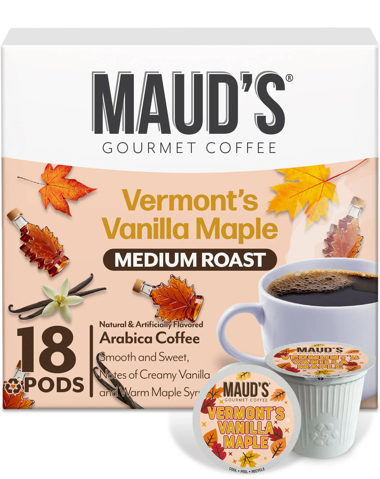 Maud's Vermont's Vanilla Maple Coffee Pods - Image 3