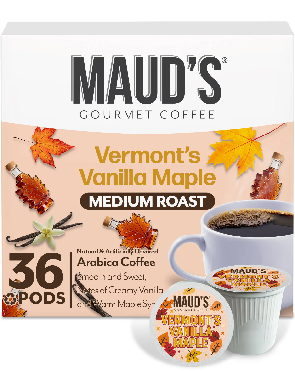Maud's Vermont's Vanilla Maple Coffee Pods - Image 4